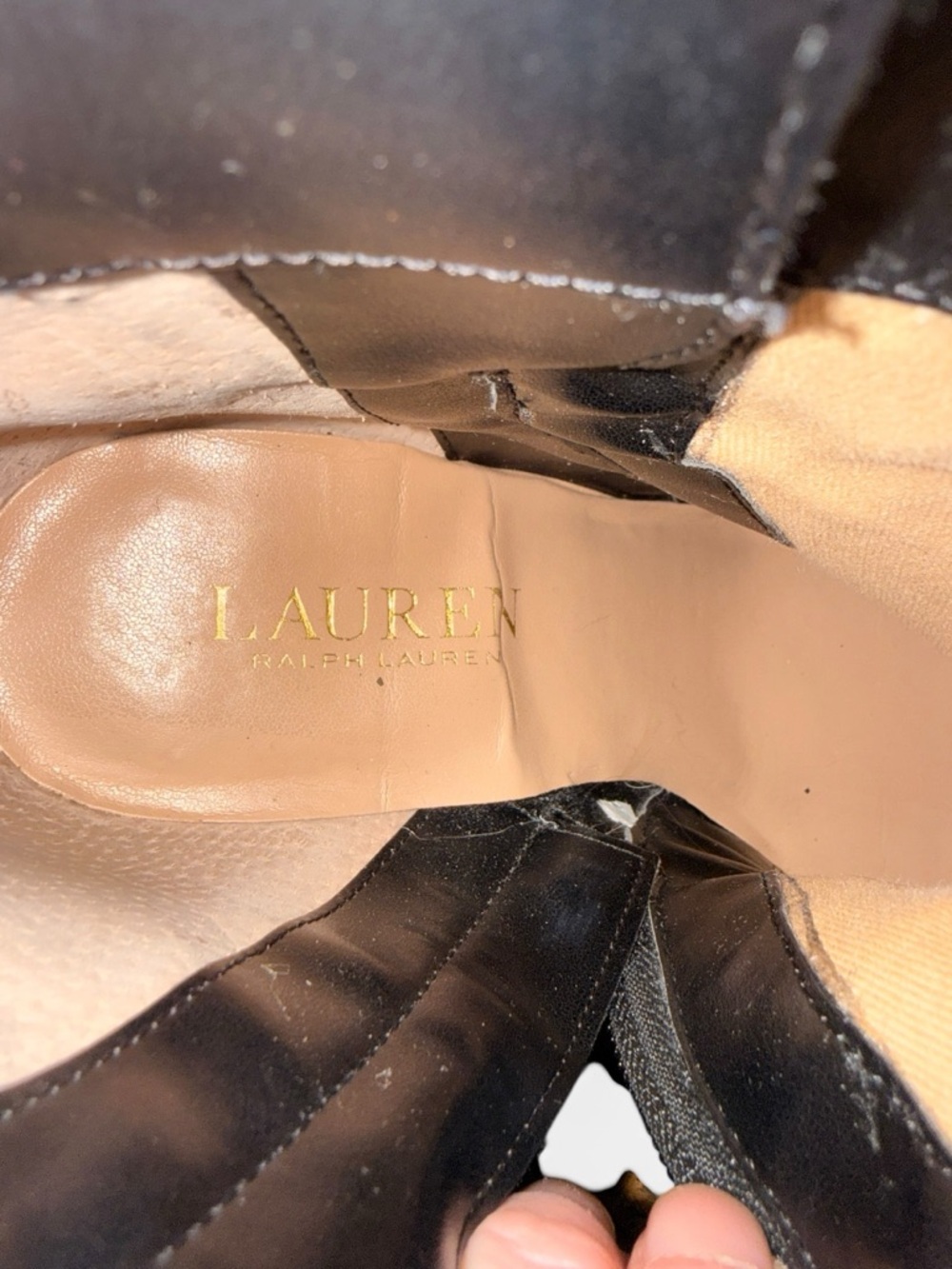 Lauren Ralph Lauren Womens Madelyn Leather Booties Ankle Boots - Picture 5 of 5